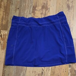 Athleta Blue Purple Pleated Tennis Skirt Skort Size Large